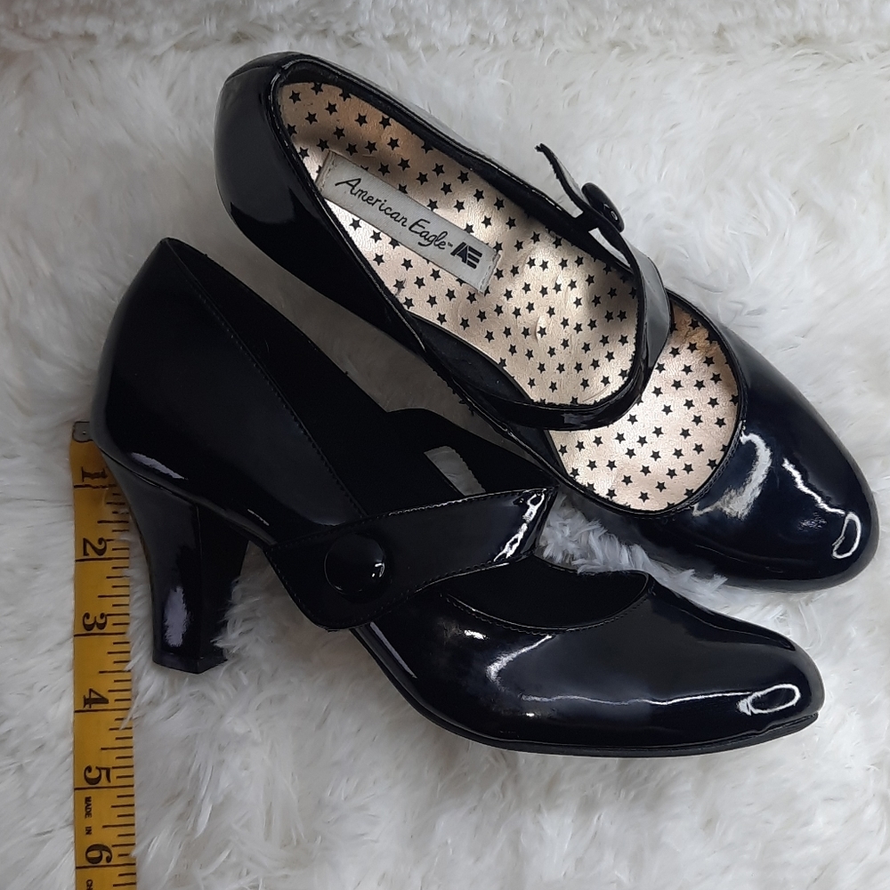 American Eagle, black, size 8.5, 3in heel